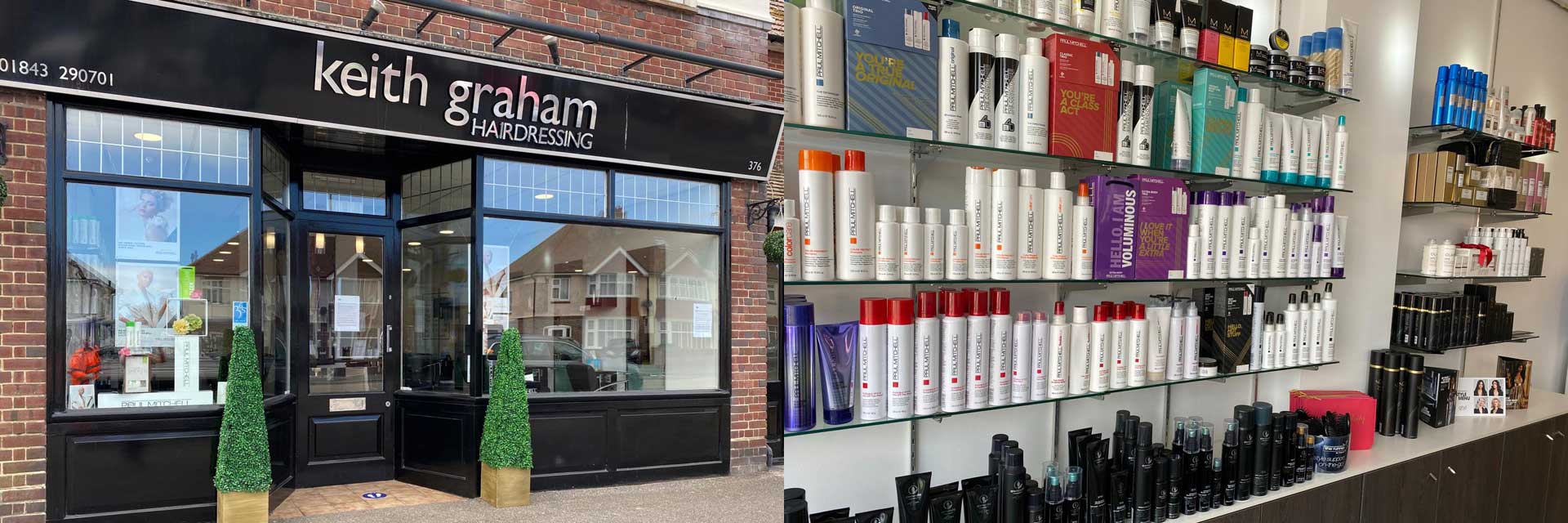 Images of the exterior at Keith Graham Hairdressing