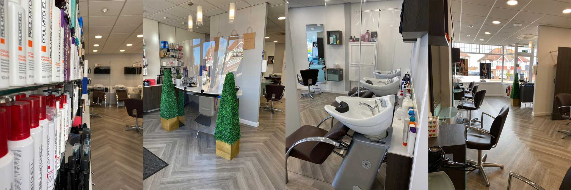 Images of the interior at Keith Graham Hairdressing