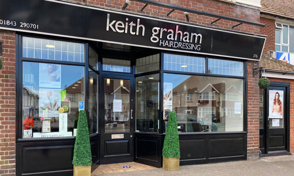 Keith Graham Haidressing store front